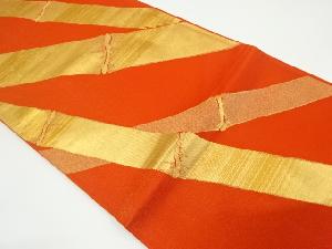 アンティーク　竹模様織り出し袋帯（材料）